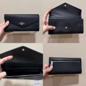 COACH 信封長夾薄款長夾女士 長夾皮夾錢包
