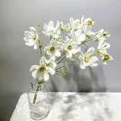 【Floral M】初戀少女波斯菊仿真花花材3入組(人造花/仿真花/假花/花藝DIY/裝飾花材)