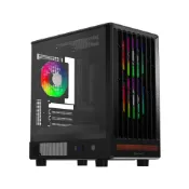 (店+)【Mavoly 松聖】INFINITI 無限 ATTICE L1 BLACK 電腦機殼 電腦機箱 (黑色