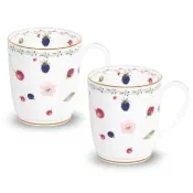 【NORITAKE】繽紛果漾馬克杯對杯組(原廠禮盒)(送禮首選)