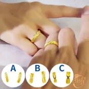 【晶曜珠寶】黃金對戒 意難忘 男女對戒 活動戒圍 2.79錢