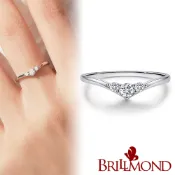 【BRILLMOND】15分 天然鑽石 PT950鉑金微笑鑽戒