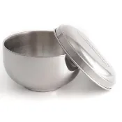 【OSAMA 王樣】王樣316不鏽鋼隔熱碗-附蓋-16cm-1入組(隔熱碗)