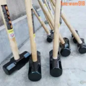 玖仟甄選館 【店長推薦】八角錘 大號90cm木把大錘 8磅打石頭砸墻大鐵錘 打爛包賠