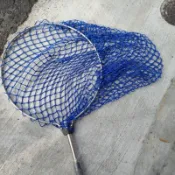 《漢國釣具》匯竑 白鐵圓形／三角形網框： 草魚網／網球網／磯玉網 （1尺2／1尺5／1尺8）撈網 魚網