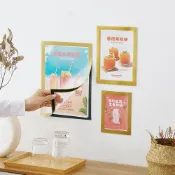 (店+)【WANBAO】A4磁性展示貼(磁性相框、獎狀框、保護套)