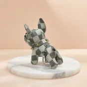 全球選品1館 生活百貨 11皮料小狗小掛件鬥牛犬鑰匙扣包包掛飾小狗鑰匙扣掛件飾