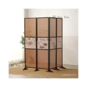 (店+)屏風 隔斷 可折疊 移動玄關門辦公室進門中式簡約臥室遮擋實木屏風簾