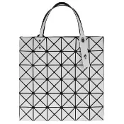 【ISSEY MIYAKE 三宅一生】BAOBAO 亮面方格6x6肩背/手提包(白色)