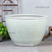 【免運含稅】景德鎮粗陶陶瓷魚缸 睡蓮盆荷花大缸 碗蓮盆缸 錦鯉缸 魚缸 水缸 景德鎮 陶瓷 魚缸 庭院仿石大水缸