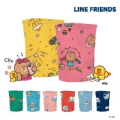 LINE FRIENDS 熊大 布藝圓筒摺疊收納籃10x14 收納盒 收納箱 洗衣籃【5ip8】LN0040