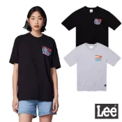 Lee 寬鬆藝術字體短T 女 Urban Riders LB302060 黑K11 灰848