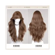 (店+)焦糖拿鐵 整頂假髮 假髮 空氣劉海 假髮女wig 假发 長捲假髮 羊毛捲假髮 女生假髮 假頭髮