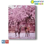 (店+)【Manto】奈良櫻花-台灣製DIY數字油畫|超取專用大小