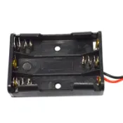電池盒4號3槽 3節電池座4號1節電池盒 AAA 4.5V 帶線無蓋無開關【DX309】 123便利屋