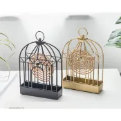 復古鳥籠蚊香座50~高雄微笑露營2窩~日鐵藝蚊香爐鐵製蚊香盒 蚊香盤 防燙安全驅蚊盒懸掛式蚊香器可手提可吊艾草