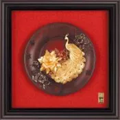 [開運陶源]  雅鑑鑫品 金箔畫圓盤系列(小) 共八款選一 (23x23cm)