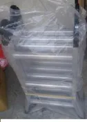 六關節梯 8尺 折梯 一字梯 沖孔梯 鋁梯 16尺  隨貨附發票~ecgo五金百貨