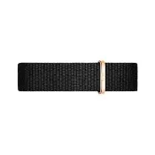 【Daniel Wellington】DW 錶帶 Petite Cornwall 寂靜黑織紋錶帶(DW00200195)