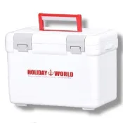 【SHINWA 伸和】伸和 HOLIDAY WORLD LC11L 紅白色保冷保溫冰箱 (日本製)