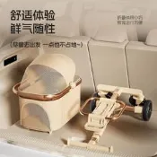 時尚玫瑰金寵物推車貓狗手推車戶外出行中小型輕便分離式可 折疊車