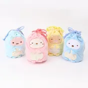 角落生物 恐龍裝扮束口袋 Sumikko Gurashi 角落小夥伴 收納袋