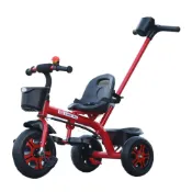 (店+)【巧可】巧可 現貨 折疊免充氣防爆大輪胎兒童腳踏車 發光輪 可坐可騎三輪車(耐磨緩震騎行車 三輪車玩具 可拆卸款)