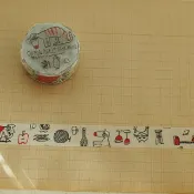 倉敷意匠 TORANEKO BONBON 和紙膠帶 A (99215-01)