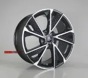 【員林 小茵 輪胎 舘】2021 類新款AUDI原廠鋁圈樣式 18吋 5X112 8J ET35 鱷魚皮 黑底車面