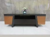 新竹二手傢俱◎百豐悅二手家具-二手茶几 柚木色131公分一門兩抽沙發桌 客廳桌 矮桌 桌子 台中二手家具 新屋2手傢俱