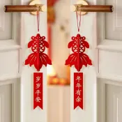 🔥臺灣出🔥小燈籠掛飾元旦春節過年裝飾品新年樹上2026新款馬年大紅掛件吊飾