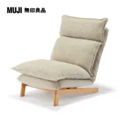 MUJI 無印良品 高椅背和室沙發/聚酯平織/米色寬740*深(大型家具配送)
