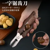 🛒台灣出貨 栗子剝殼器 板栗開口剪刀 生板栗去殼工具 栗子剝皮器 廚房水果工具