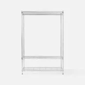 【特力屋】加強防鏽鍍鉻三層衣架 液透 122X46X180公分