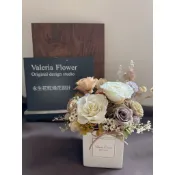 快速出貨🚚乾燥花盆「奶霜甜點🍮」開幕送禮/升遷禮/花禮 /居家擺飾/店裡擺飾/永生花/乾燥花盆/送禮