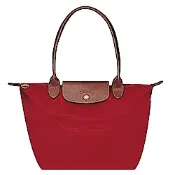 LONGCHAMP  Le-Pliage 長把小型尼龍手提包(小/紅)