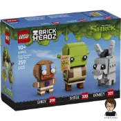 (店+)【LEGO 樂高】高雄天利鄭姐｜樂高 40923 史瑞克、驢子和小薑薑玩偶 大頭娃娃 BrickHeadz™ 系列