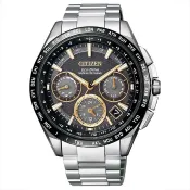 【台南 時代鐘錶 CITIZEN】星辰 20週年廣告款 GPS衛星對時 鈦金屬 光動能三眼計時男錶 CC9015-54F
