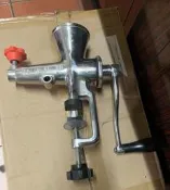 ○大員林2手貨○二手榨汁機/手動不鏽鋼榨汁機/手搖式蔬果小麥草榨汁機