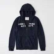 AF a&f Abercrombie & Fitch 帽T外套 藍色 1359