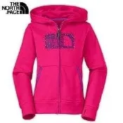 川山岳海 [ THE NORTH FACE ] 女童 抗UV刷毛兜帽外套 桃粉紅 / 特優惠$1399 / A9EE1D7