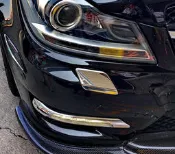圓夢工廠 Benz 2011~14 W204 C180 C200 C250 C300 改裝鍍鉻銀 前保桿洗燈噴水蓋飾貼