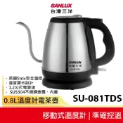 【SANLUX 台灣三洋】 溫度計電茶壺 SU-081TDS