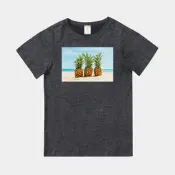 T365 MIT 親子裝 T恤 童裝 短T 水果 FRUIT 鳳梨 PINEAPPLE 海景 海灘 沙灘 beach