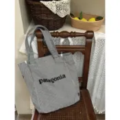 現貨◘天天出貨◘ patagonia 帆布托特包 環保大容量購物袋 通勤百搭肩背包