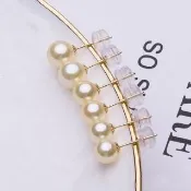 【La Corser】5-5.5mm 迷你 Akoya 小金珠 18K金耳釘 羽黃金 日本海水珍珠耳環 淺金色珍珠