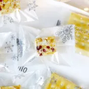 100入唯美雪花包裝袋 聖誕節 封口袋 鳳梨酥 包裝袋 糖果袋 餅乾袋 點心袋 喜餅袋 雪Q餅 牛軋餅 婚禮小物 D69