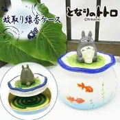 JPGO 吉卜力 日本正品 蚊香座 宮崎駿 龍貓 灰龍貓金魚缽 蚊香架 擺飾 收藏 15060400074