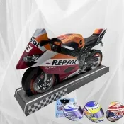 【上芳香業】紙紮用品 重機 HONDA 機車 安全帽 本田 行照 鑰匙(紙紮 擋車 火化 頭七 棺內 百日 滿七 對年)