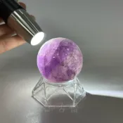 (店+)【御古齋】天然 巴西 紫水晶 紫晶球 水晶球 增智慧 招財聚氣 增強磁場 有球必應 風水開運擺件 附座 0519